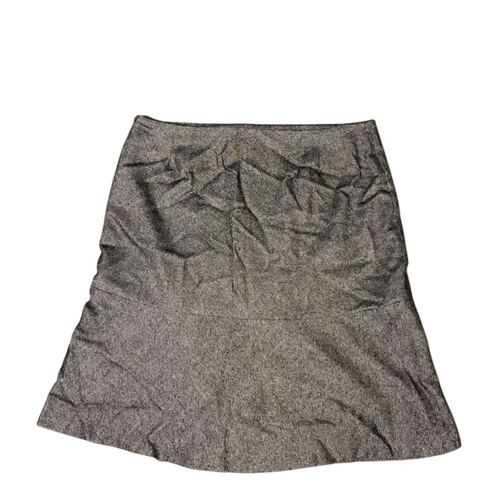 Talbots Women's Gray Wool Blend A-Line Knee Length Skirt‎ Size 8